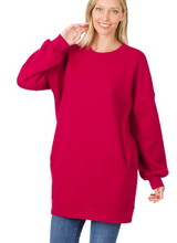 Load image into Gallery viewer, Oversized Tunic Sweatshirt