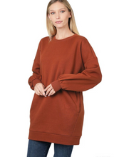 Load image into Gallery viewer, Oversized Tunic Sweatshirt