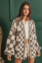 Load image into Gallery viewer, Checkered Cardigan
