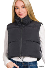 Load image into Gallery viewer, Cropped Puffer Vest
