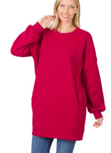 Load image into Gallery viewer, Oversized Tunic Sweatshirt
