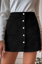 Load image into Gallery viewer, Corduroy Mini Skirt
