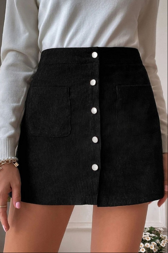 Corduroy Mini Skirt