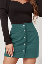 Load image into Gallery viewer, Corduroy Mini Skirt
