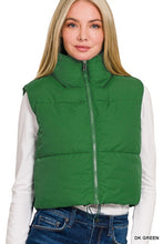 Load image into Gallery viewer, Cropped Puffer Vest
