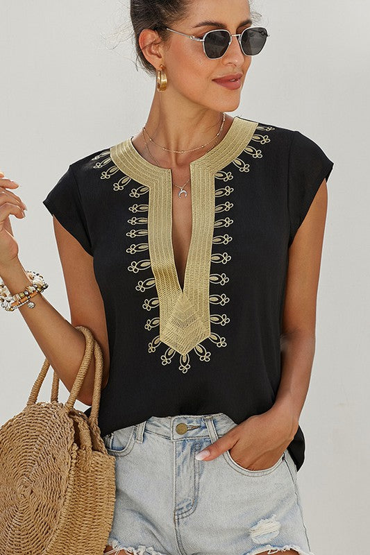 Plunge Neckline Top