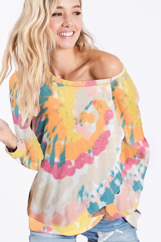 Tie Dye Print Top