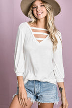 Load image into Gallery viewer, V-Neck Cut Out Top
