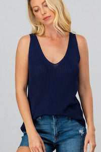 Scoop Neck Sweater Tank