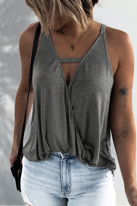 Surplice Camisole Tank