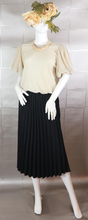 Load image into Gallery viewer, Pleated Midi Skirt in Black
