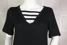 Load image into Gallery viewer, V-Neck Top with Strapped Front Detail
