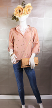 Load image into Gallery viewer, Golden Polka Dot Blouse
