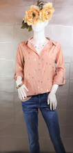 Load image into Gallery viewer, Golden Polka Dot Blouse
