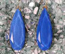 Load image into Gallery viewer, Gemstone Cut Teardrop Earrings
