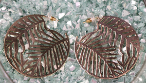 Gold Leaf Motif Earrings