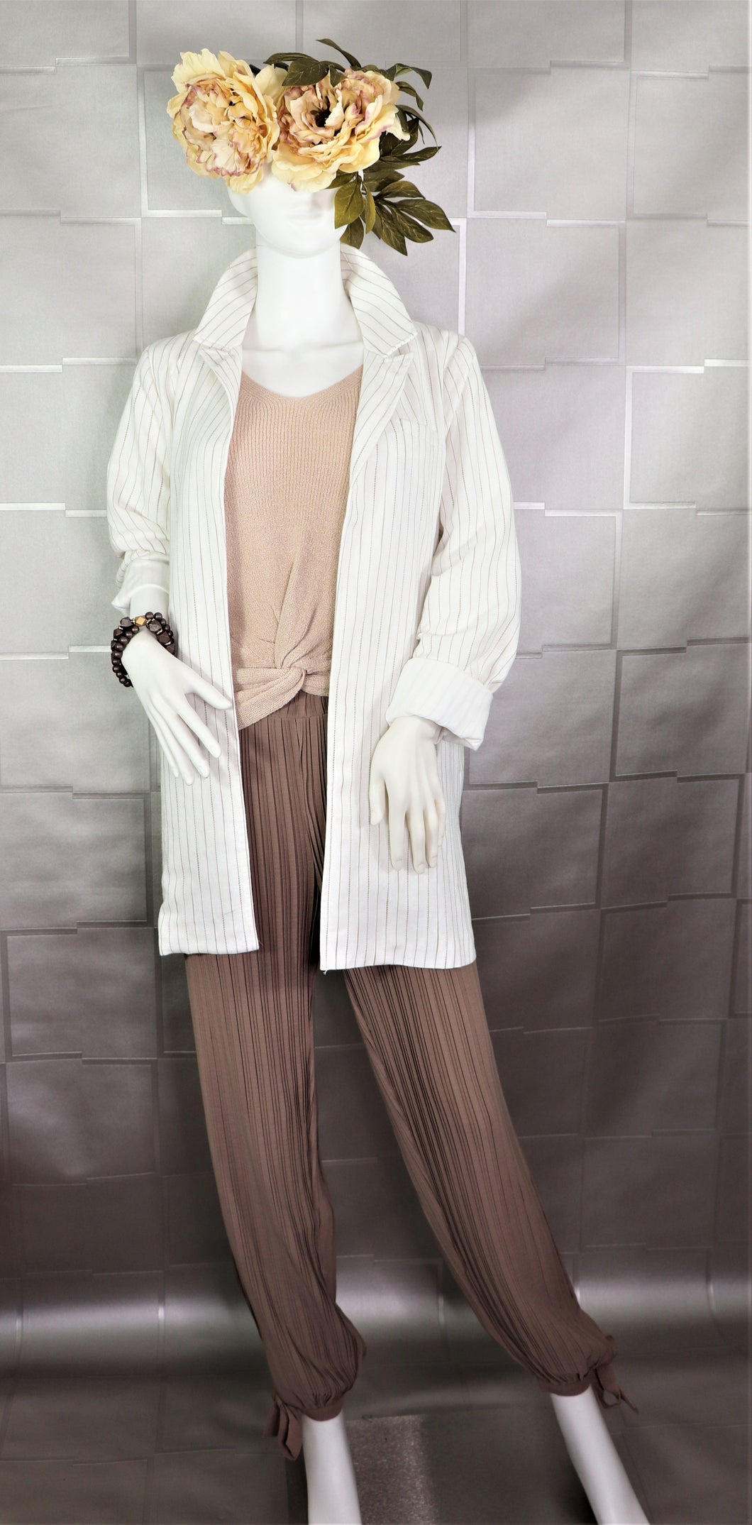 Light-Weight Striped Blazer