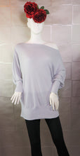 Load image into Gallery viewer, Oversized Off-the-Shoulder Tunic Top
