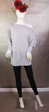 Load image into Gallery viewer, Oversized Off-the-Shoulder Tunic Top
