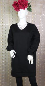 Tunic Sweatshirt with Pockets