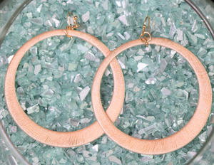 Open-Drop Hoop Earrings