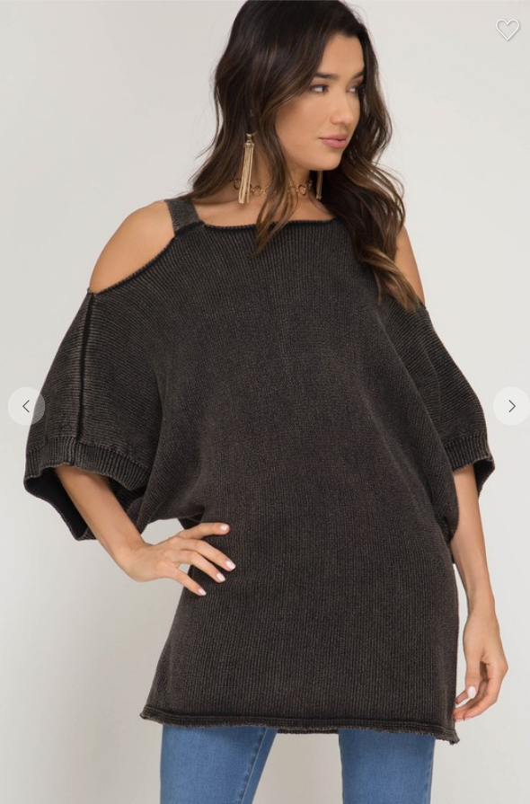 Cold Shoulder Sweater