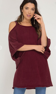 Cold Shoulder Sweater