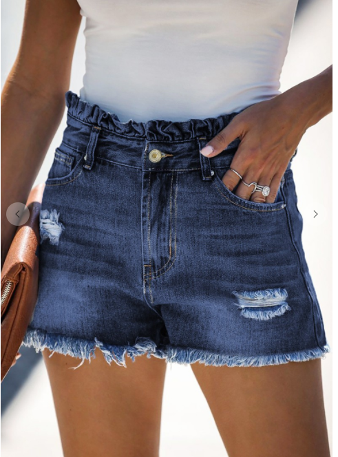 Paperbag Jean Shorts