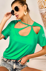 Jade Cut Out Top