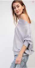 Load image into Gallery viewer, Oversized Off-the-Shoulder Tunic Top
