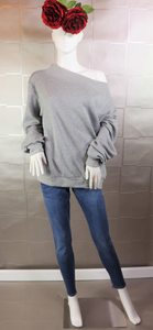 Wide Neck Sweatshirt